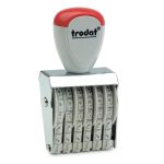 Σφραγίδα 6 αριθμών Trodat 1546 - Ύψος αριθμών 4mm