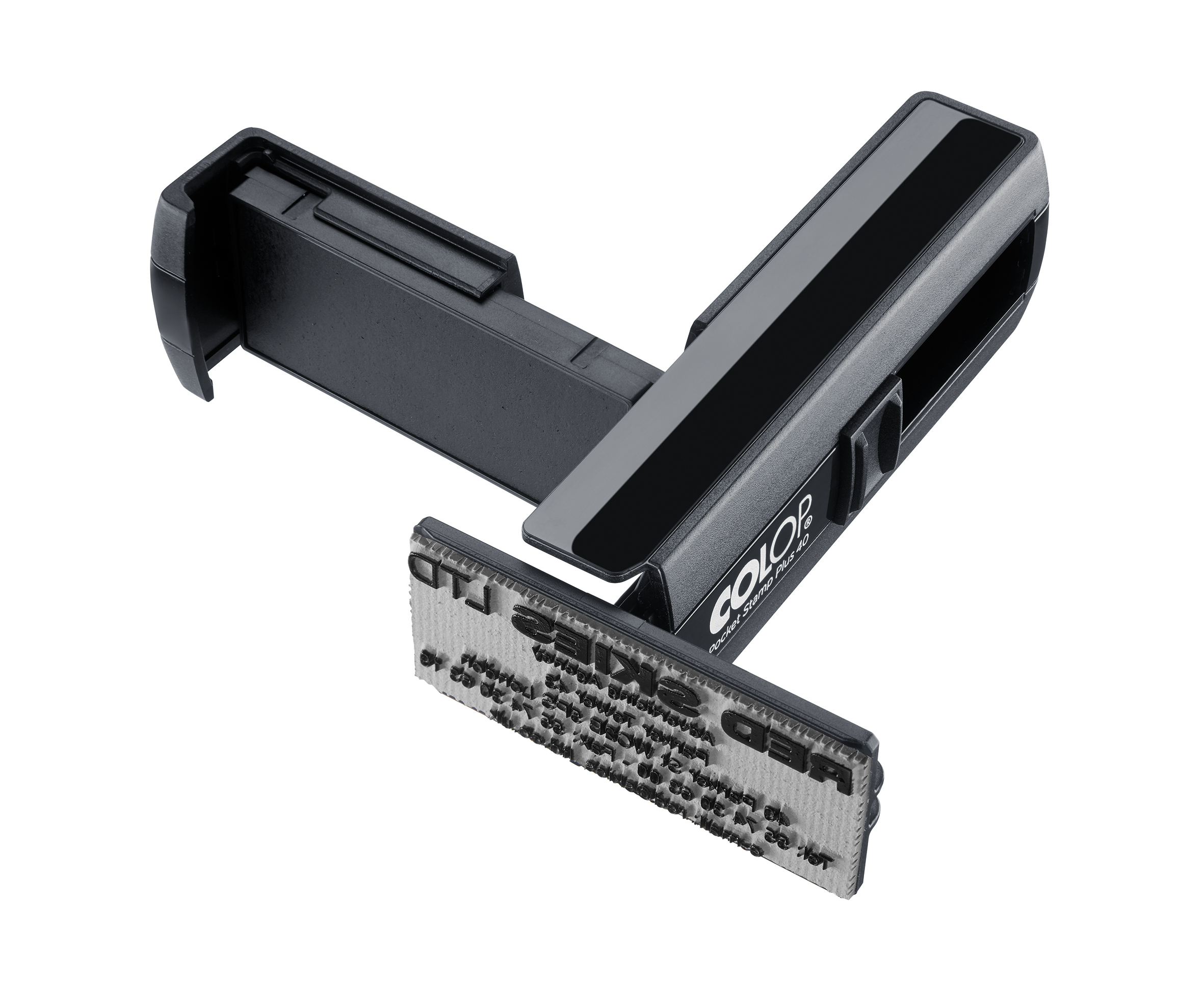 PS_Plus40_black_open Σφραγίδα Τσέπης Colop Pocket Plus 40 Διάσταση 23x59mm εώς 6 σειρές - Image 1