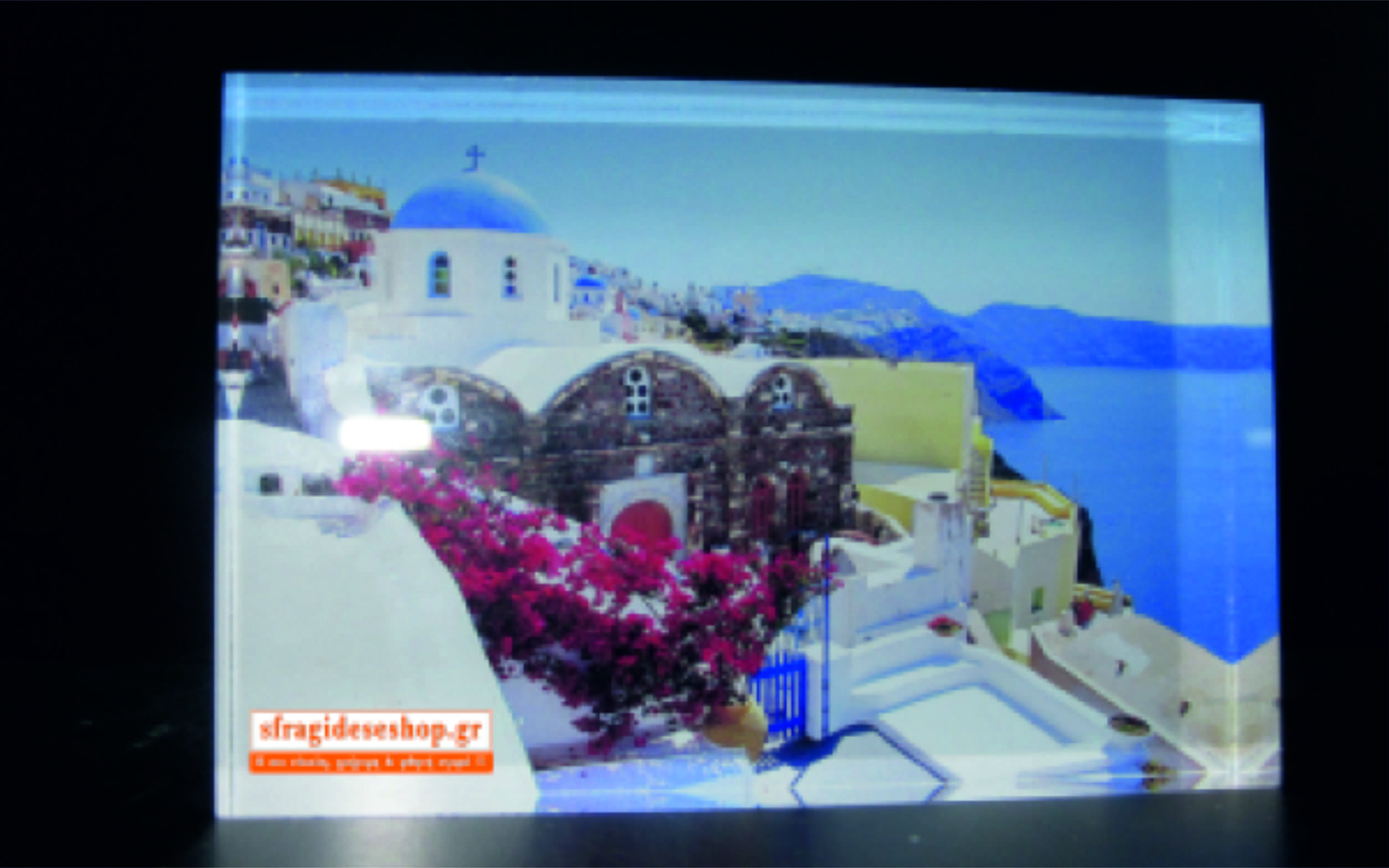 404 Εκτύπωση σε Plexiglas 8x12cm πάχος 2cm - Image 1