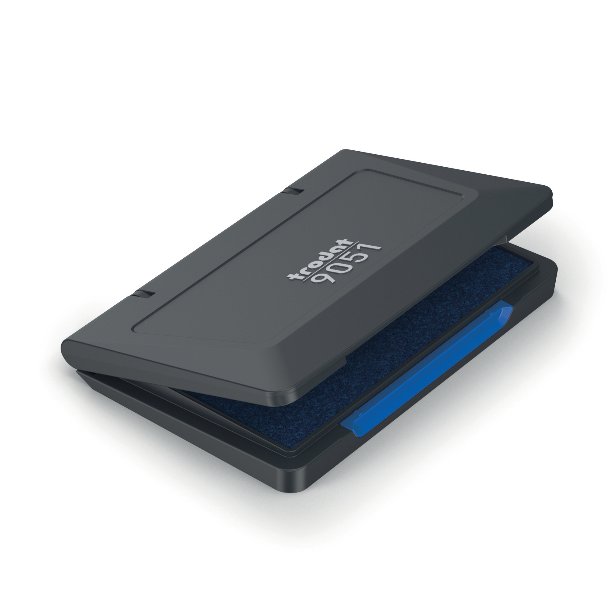 9051 hand stamp pad blue_tdtt_portal-large Ταμπόν Trodat 9051 - Small No1 (μπλέ/κόκκινο/άχρωμο) - Image 1