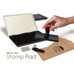 Mεγάλο Ταμπόν Shiny MP-3F Μεταλλικό Aχρωμο - Διάσταση 20Χ30 cm